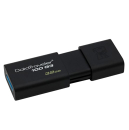 DT100G3/32GB USB 3.0 32GB RETRACTIL NEGR
