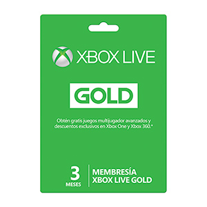 52K-00272 TARJETA XBOX LIVE GOLD 3 MESES