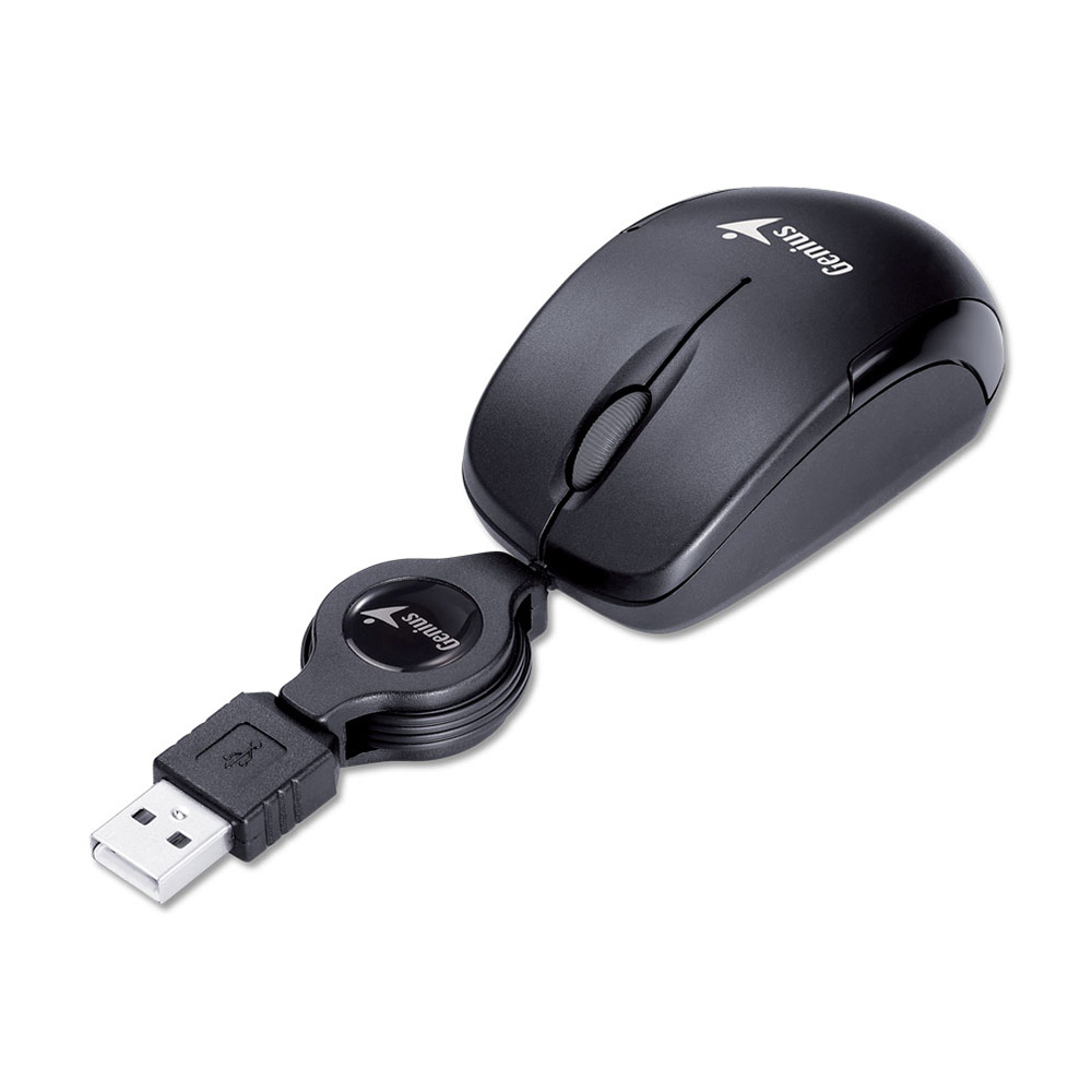 31010125100 MOUSE MICRO RETRACTIL NEGRO